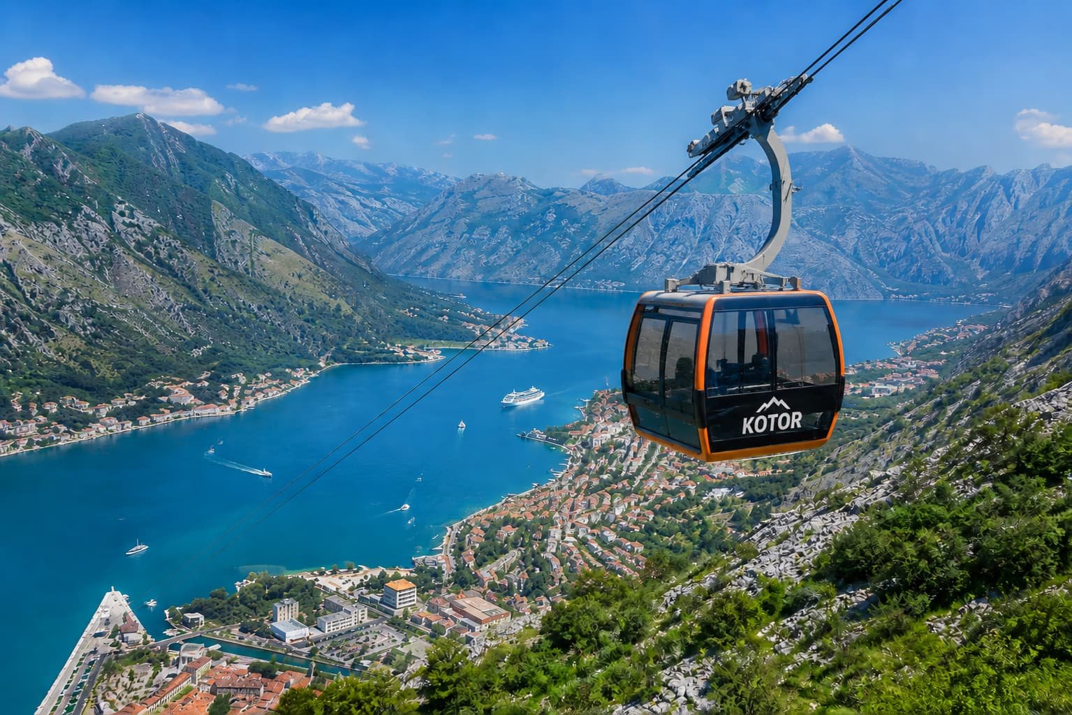 kotor-lovcen cable car